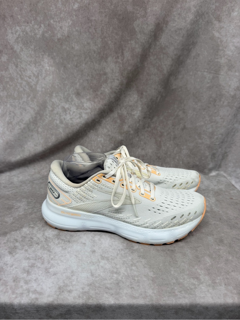 Brooks Glycerin 20 Women's Size 9.5 Ivory Peach Sneakers Shoes 1203691B133